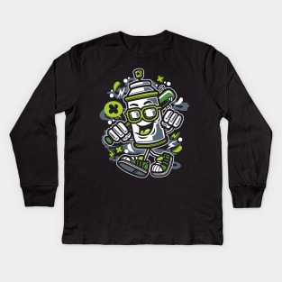 Street aerosol spray can Kids Long Sleeve T-Shirt